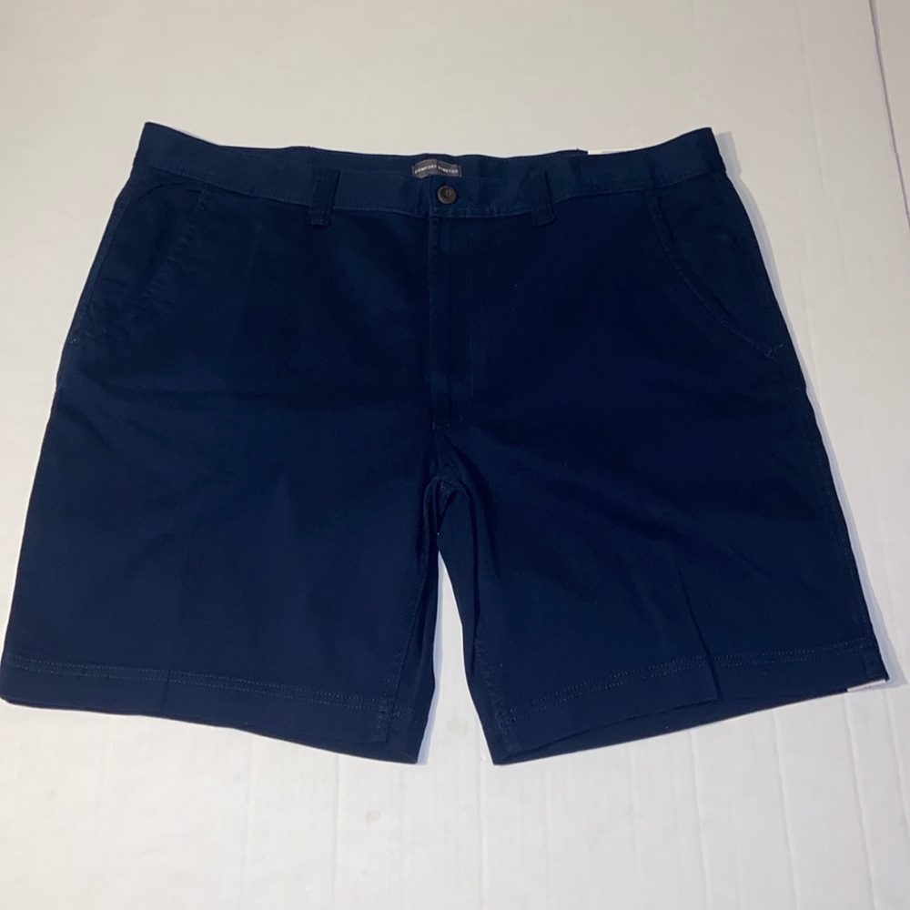 St. John’s Bay Men’s Size 42 Comfort Stretch Flat Front NWT Blue Shorts